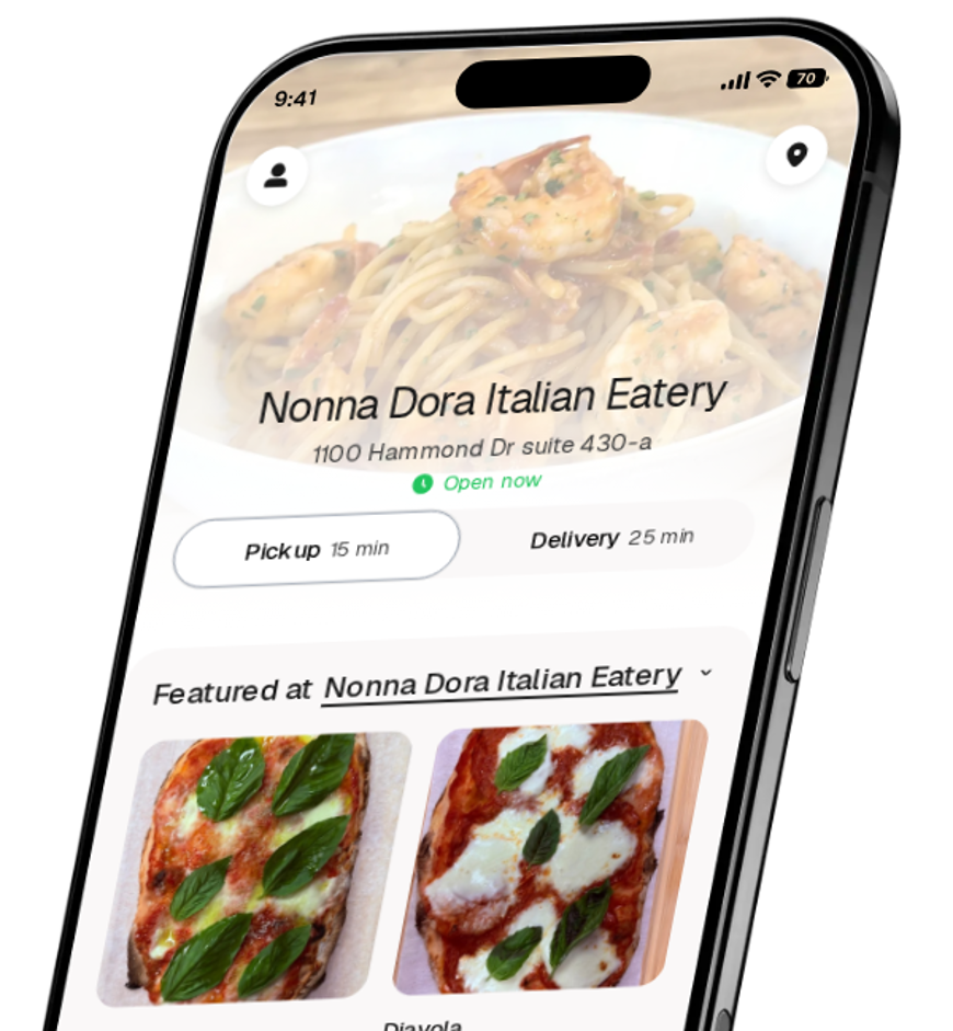 Nonna Dora Italian Eatery app preview