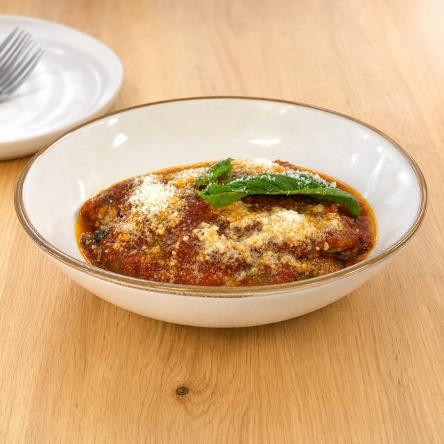 Eggplant Parmigiana.
