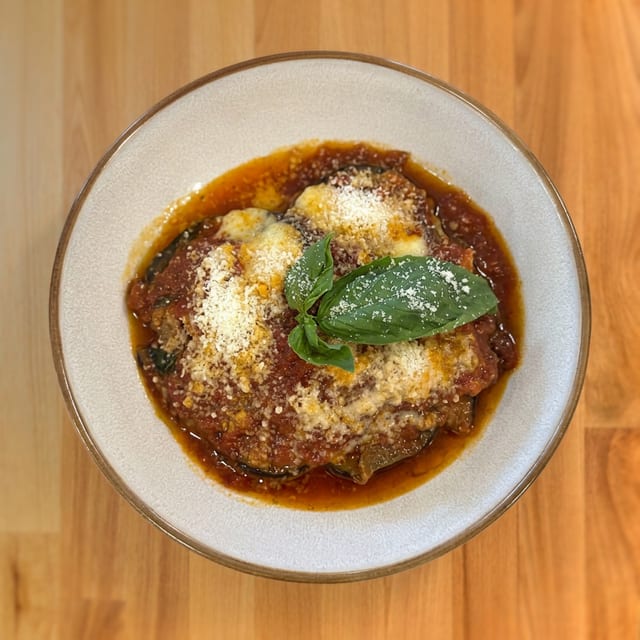 Eggplant Parmigiana.