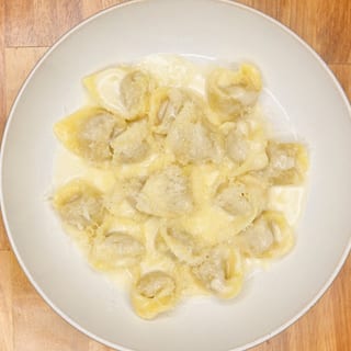 Chicken Ravioli Crema Parmigiano